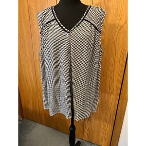 BOBEAU Mellia Button Front Knit Tank Size 2X